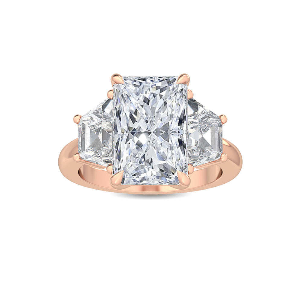 10K Rose Gold Lab Grown Diamond Engagement Ring 5.67 ctw R56045