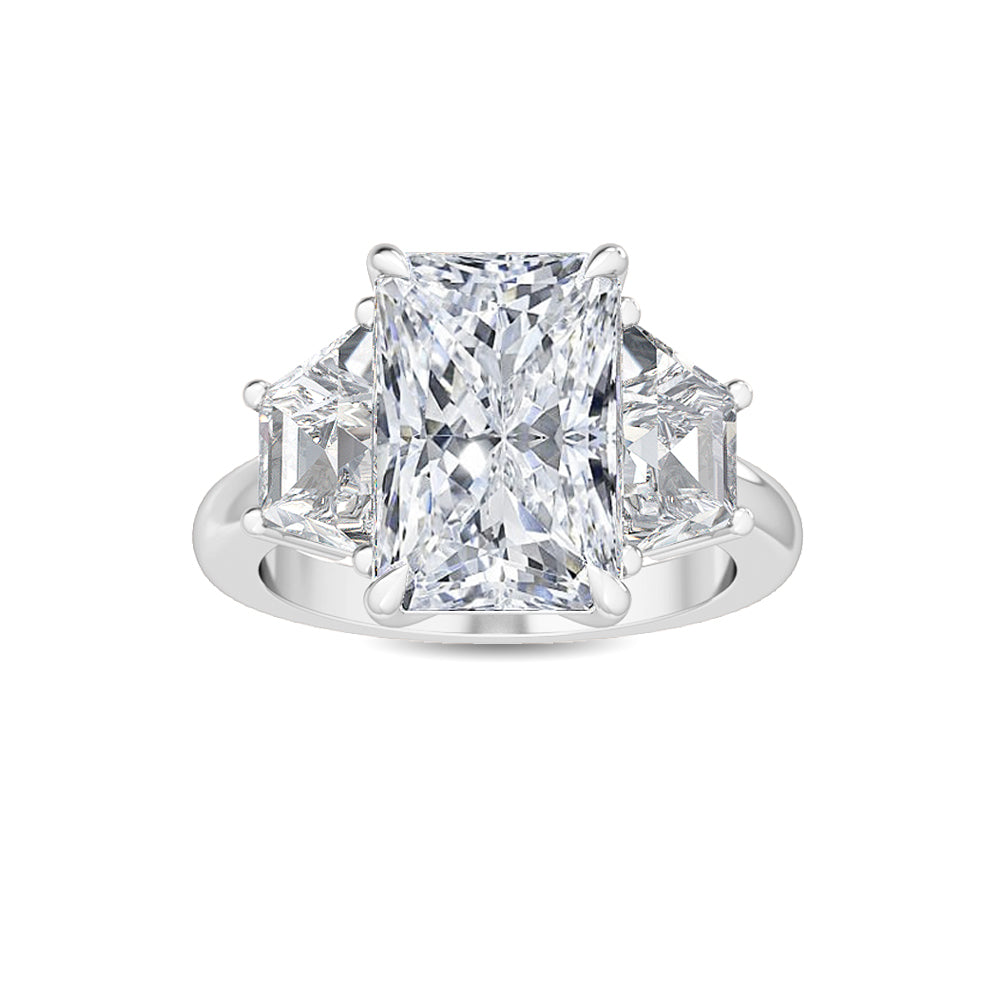 10K White Gold Lab Grown Diamond Engagement Ring 5.67 ctw R56045