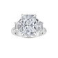 10K White Gold Lab Grown Diamond Engagement Ring 5.67 ctw R56045