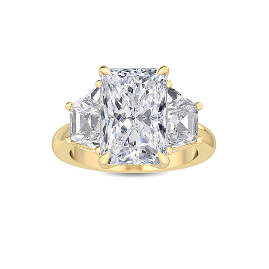 10K Yellow Gold Lab Grown Diamond Engagement Ring 5.67 ctw R56045
