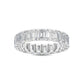 9k White Gold 5 ct. tw. Emerald Cut Lab Grown Diamond Eternity Band R56076C