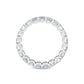 9k White Gold 5 ct. tw. Emerald Cut Lab Grown Diamond Eternity Band R56076C