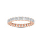 9k Rose Gold 2.44 ct. tw. Princess Cut Lab Grown Diamond Eternity Band R56077