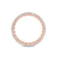9k Rose Gold 2.44 ct. tw. Princess Cut Lab Grown Diamond Eternity Band R56077