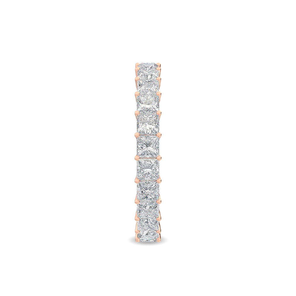 9k Rose Gold 2.44 ct. tw. Princess Cut Lab Grown Diamond Eternity Band R56077