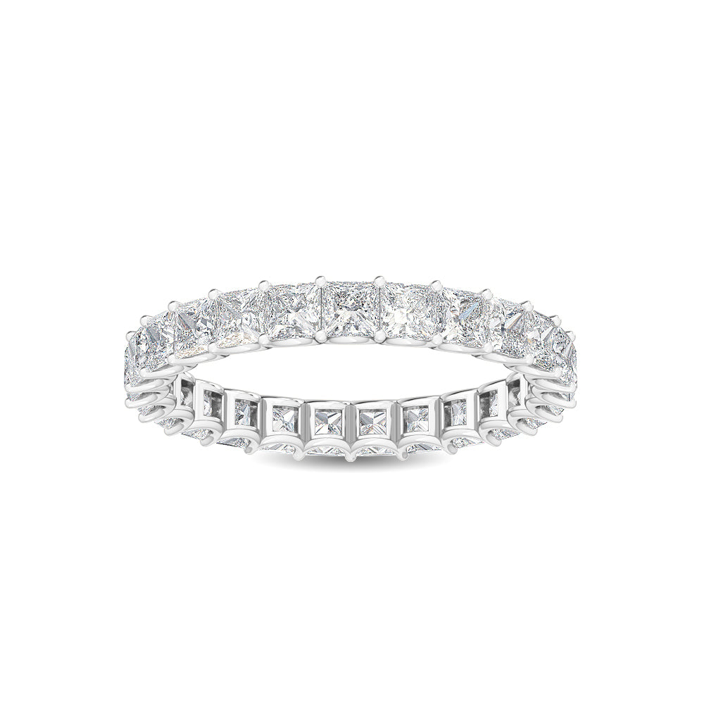 9k White Gold 2.44 ct. tw. Princess Cut Lab Grown Diamond Eternity Band R56077