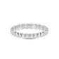 9k White Gold 2.44 ct. tw. Princess Cut Lab Grown Diamond Eternity Band R56077