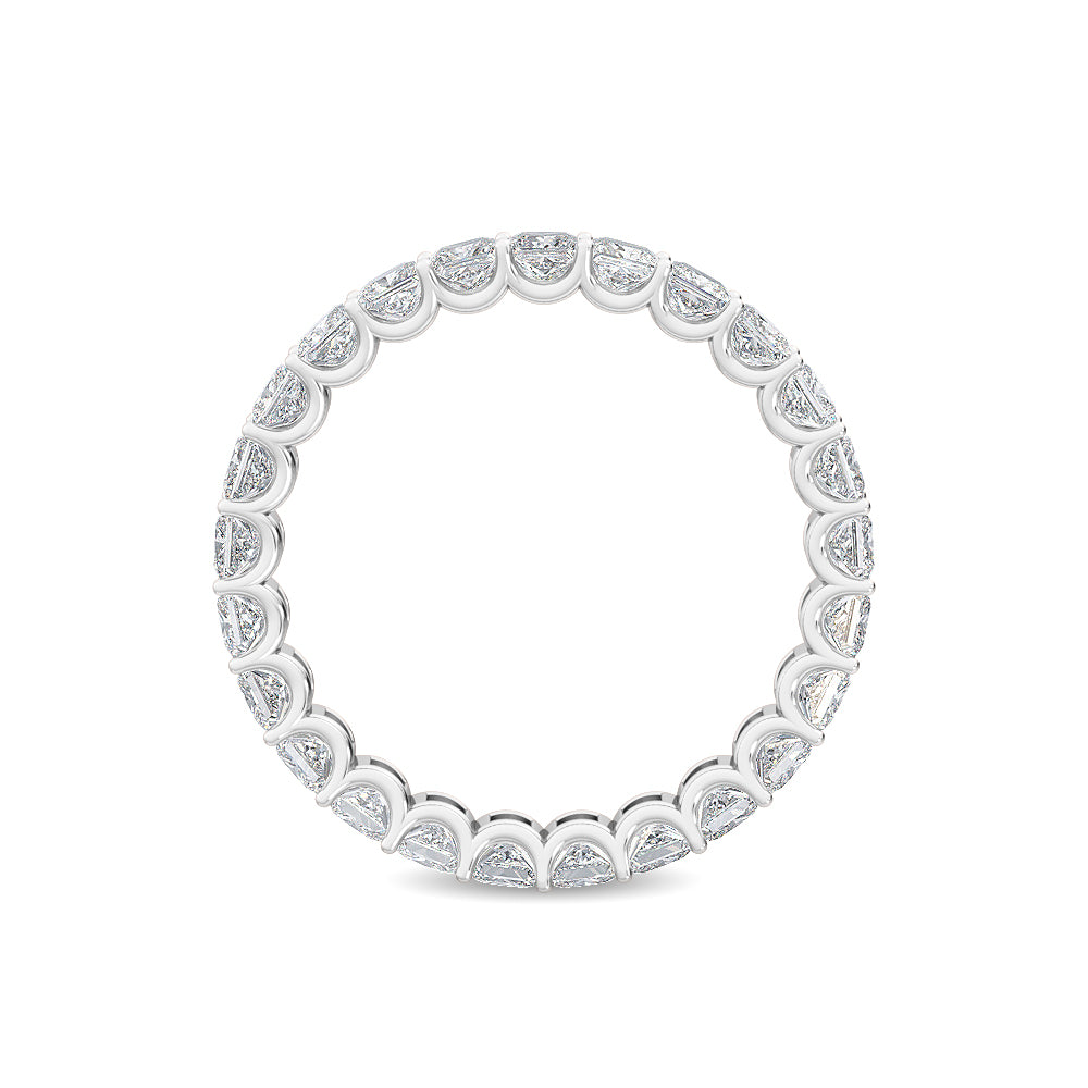 9k White Gold 2.44 ct. tw. Princess Cut Lab Grown Diamond Eternity Band R56077