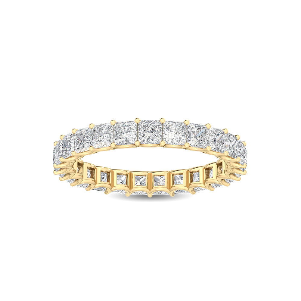 9K Yellow Gold 2.44 ct. tw. Princess Cut Lab Grown Diamond Eternity Band R56077