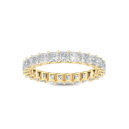 9K Yellow Gold 2.44 ct. tw. Princess Cut Lab Grown Diamond Eternity Band R56077
