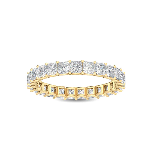 9K Yellow Gold 2.44 ct. tw. Princess Cut Lab Grown Diamond Eternity Band R56077