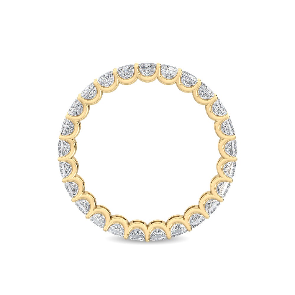 9K Yellow Gold 2.44 ct. tw. Princess Cut Lab Grown Diamond Eternity Band R56077