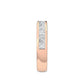 9k Rose Gold Lab Grown Diamond With Blue Sapphire Stone Stackable Ring R56522-0.63CTBS