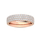 9k Rose Gold Lab Grown Diamond Stackable Ring 1.35 ctw R56598-1.25CT