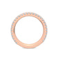 9k Rose Gold Lab Grown Diamond Stackable Ring 1.35 ctw R56598-1.25CT