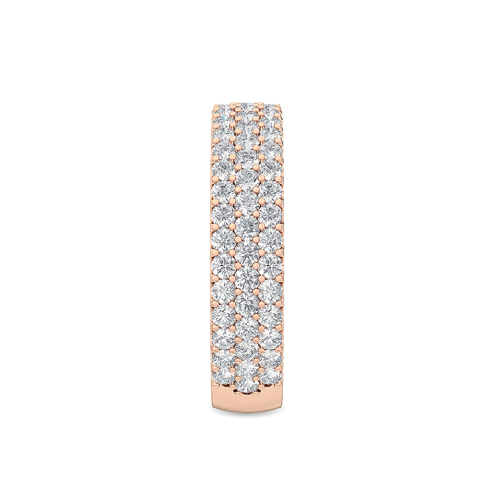 9k Rose Gold Lab Grown Diamond Stackable Ring 1.35 ctw R56598-1.25CT