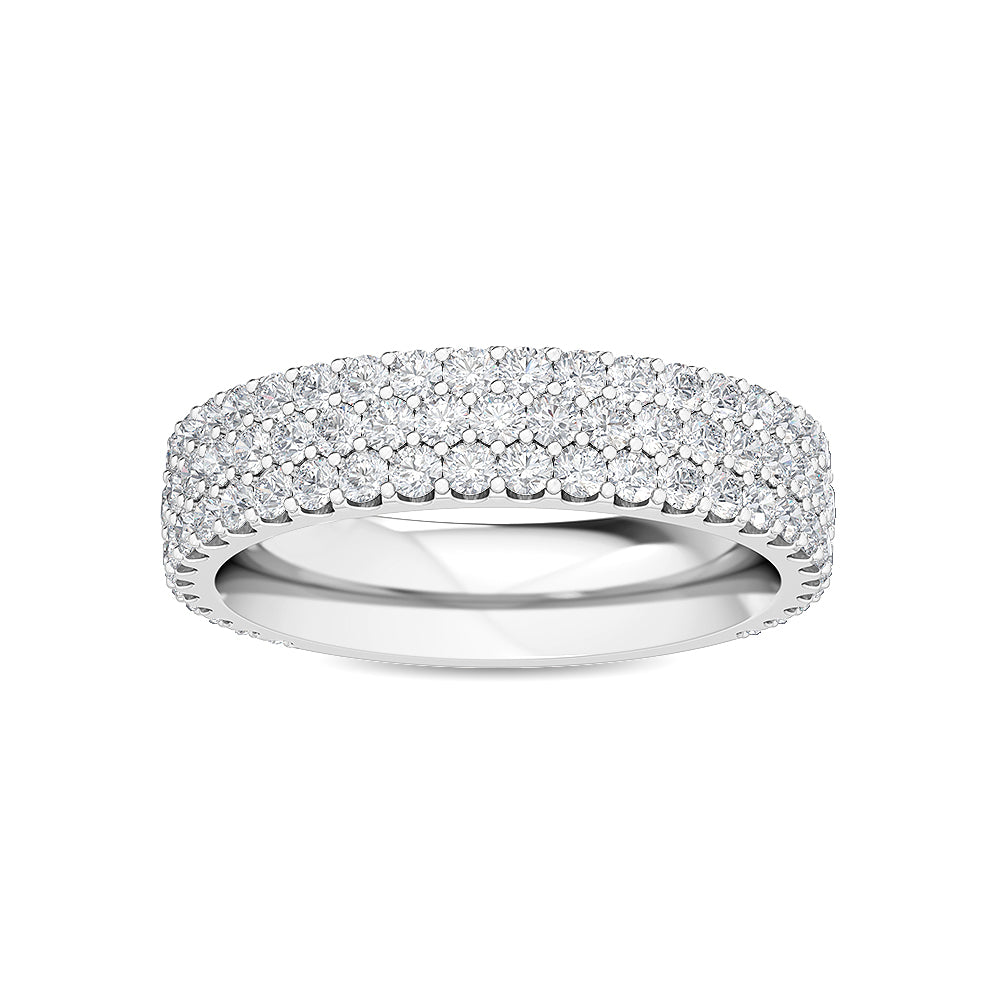 9k White Gold Lab Grown Diamond Stackable Ring 1.35 ctw R56598-1.25CT