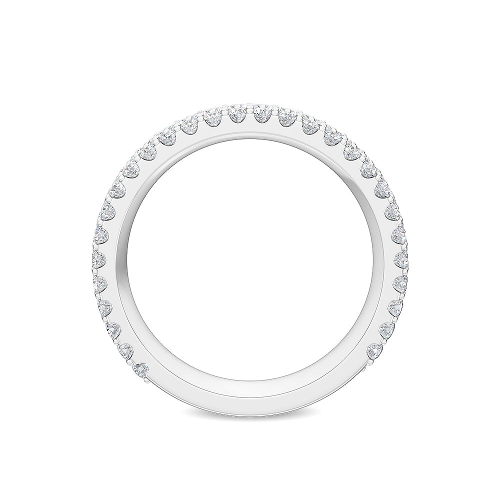 9k White Gold Lab Grown Diamond Stackable Ring 1.35 ctw R56598-1.25CT