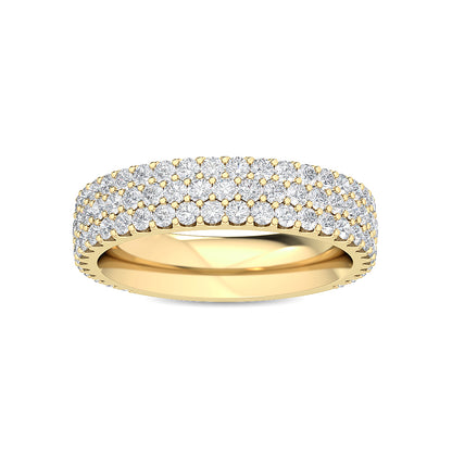 9K Yellow Gold Lab Grown Diamond Stackable Ring 1.35 ctw R56598-1.25CT