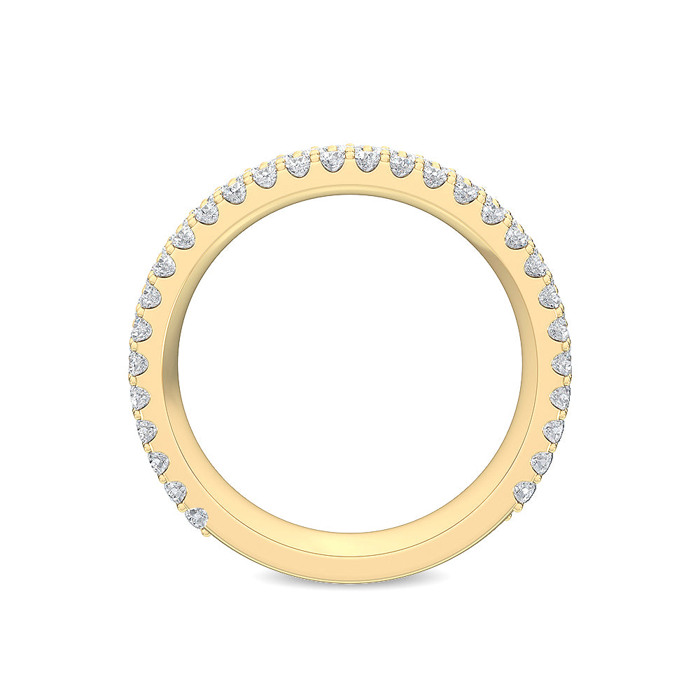 9K Yellow Gold Lab Grown Diamond Stackable Ring 1.35 ctw R56598-1.25CT