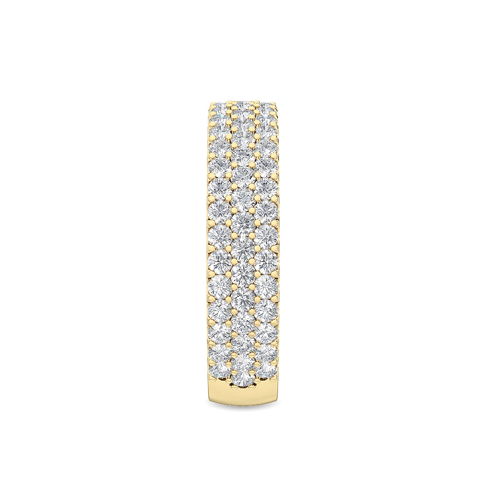 9K Yellow Gold Lab Grown Diamond Stackable Ring 1.35 ctw R56598-1.25CT