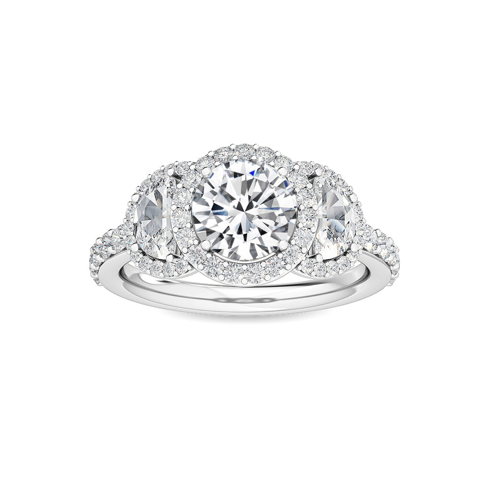 10K White Gold Lab Grown Diamond Engagement Ring 2.04 ctw R56604-1