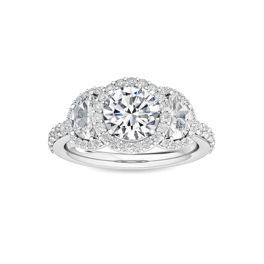 10K White Gold Lab Grown Diamond Engagement Ring 2.04 ctw R56604-1