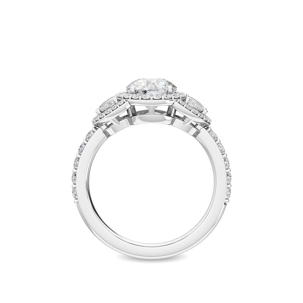 10K White Gold Lab Grown Diamond Engagement Ring 2.04 ctw R56604-1