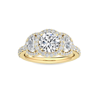 10K Yellow Gold Lab Grown Diamond Engagement Ring 2.04 ctw R56604-1