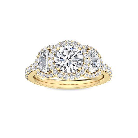 10K Yellow Gold Lab Grown Diamond Engagement Ring 2.04 ctw R56604-1