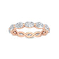 9k Rose Gold 2.15 ct. tw. Oval Cut Lab Grown Diamond Eternity Band R56683OV-2B