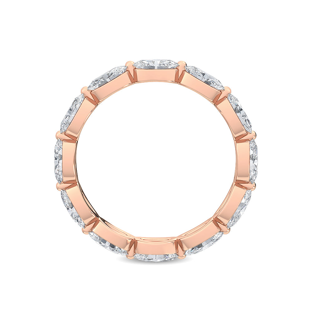 9k Rose Gold 2.15 ct. tw. Oval Cut Lab Grown Diamond Eternity Band R56683OV-2B