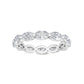 9k White Gold 2.15 ct. tw. Oval Cut Lab Grown Diamond Eternity Band R56683OV-2B