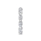 9k White Gold 2.15 ct. tw. Oval Cut Lab Grown Diamond Eternity Band R56683OV-2B