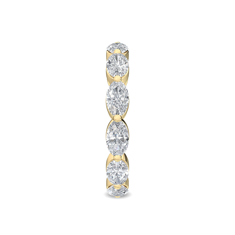 9K Yellow Gold 2.15 ct. tw. Oval Cut Lab Grown Diamond Eternity Band R56683OV-2B