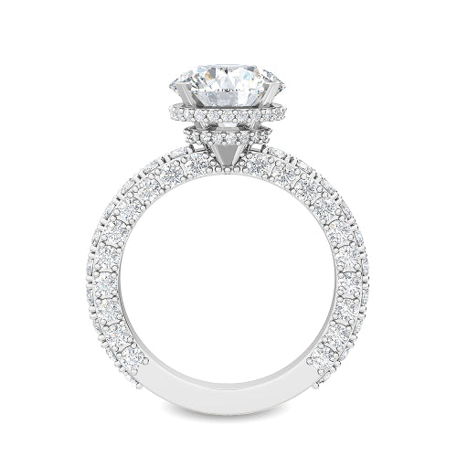 10K White Gold Lab Grown Diamond Engagement Ring 4.47 ctw R56749-3HH