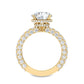 10K Yellow Gold Lab Grown Diamond Engagement Ring 4.47 ctw R56749-3HH