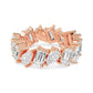 9k Rose Gold 4.24 ct. tw. White Lab Grown Diamond Eternity Band R56756-4B