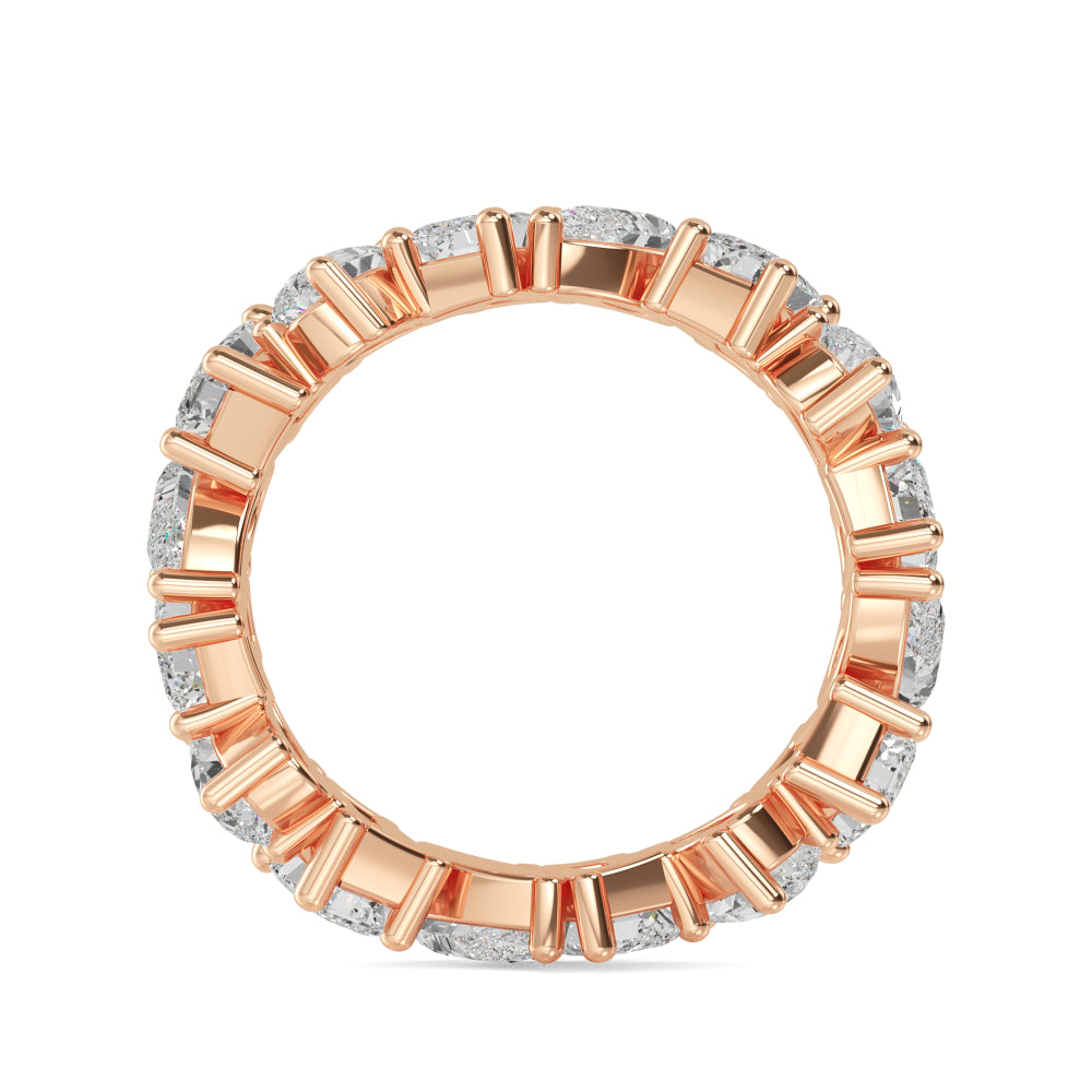 9k Rose Gold 4.24 ct. tw. White Lab Grown Diamond Eternity Band R56756-4B