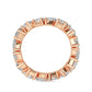 9k Rose Gold 4.24 ct. tw. White Lab Grown Diamond Eternity Band R56756-4B
