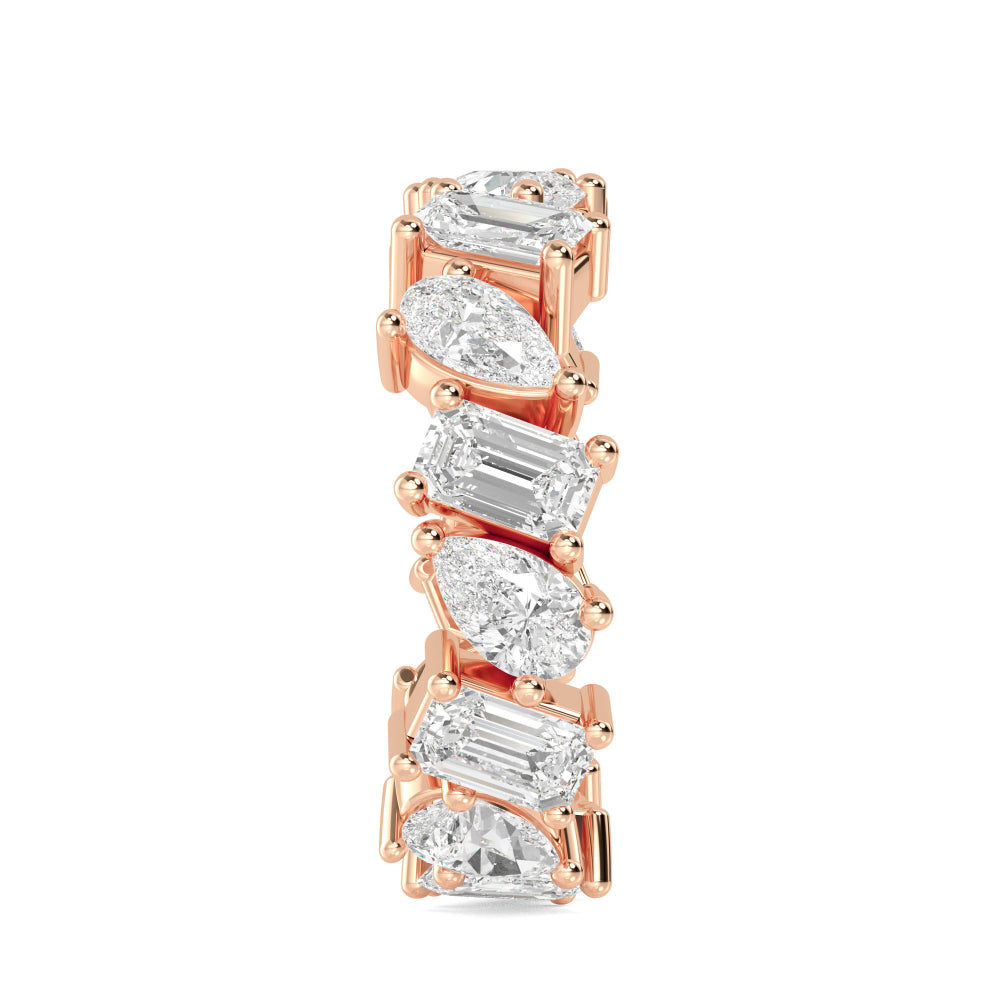 9k Rose Gold 4.24 ct. tw. White Lab Grown Diamond Eternity Band R56756-4B
