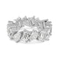 9k White Gold 4.24 ct. tw. White Lab Grown Diamond Eternity Band R56756-4B