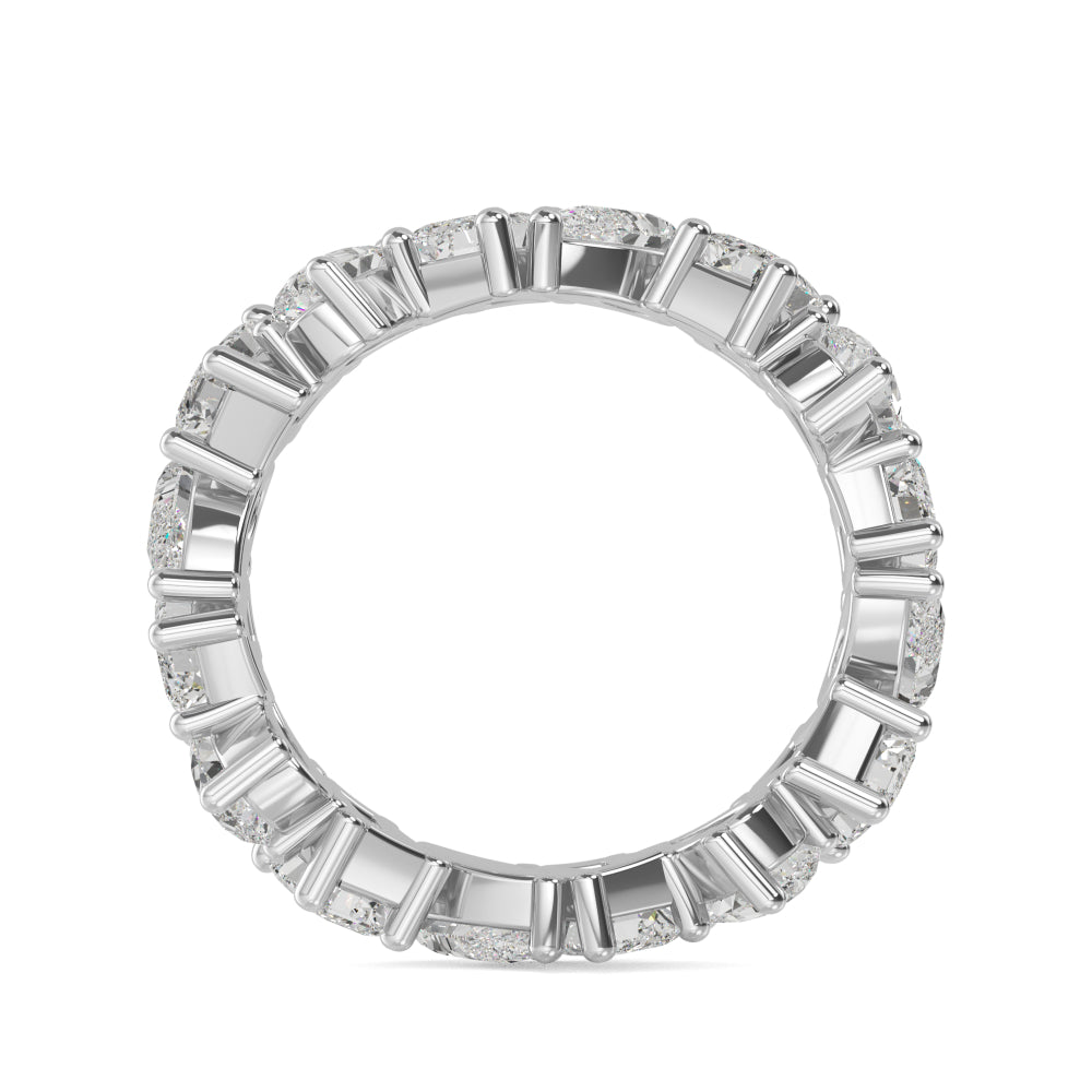 9k White Gold 4.24 ct. tw. White Lab Grown Diamond Eternity Band R56756-4B