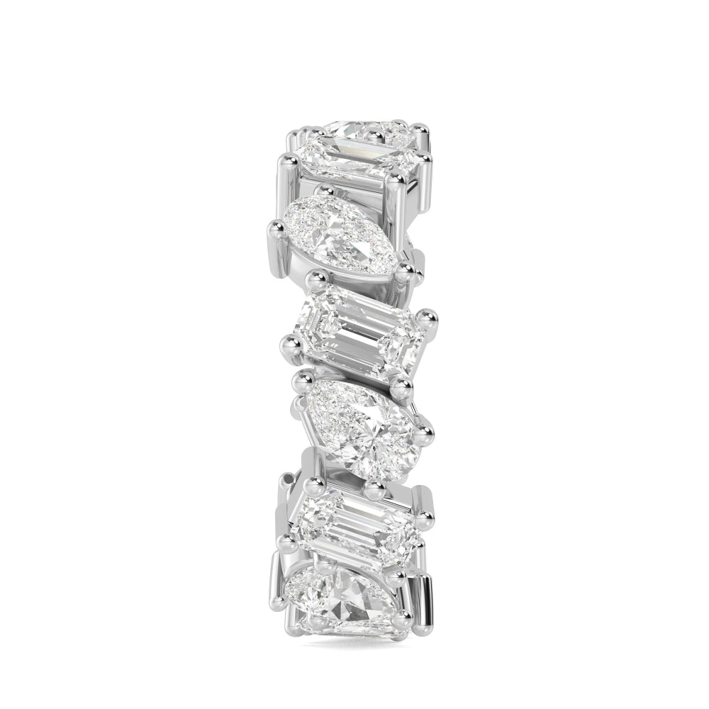 9k White Gold 4.24 ct. tw. White Lab Grown Diamond Eternity Band R56756-4B
