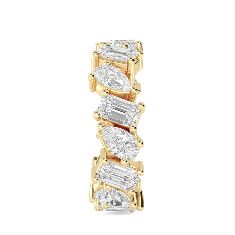 9K Yellow Gold 4.24 ct. tw. White Lab Grown Diamond Eternity Band R56756-4B