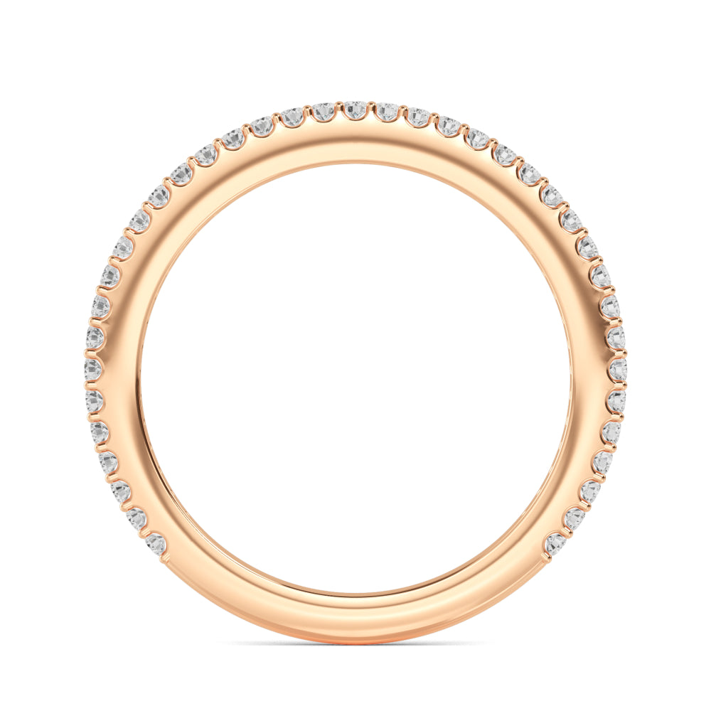 9k Rose Gold Lab Grown Diamond Stackable Ring 0.23 ctw R56957