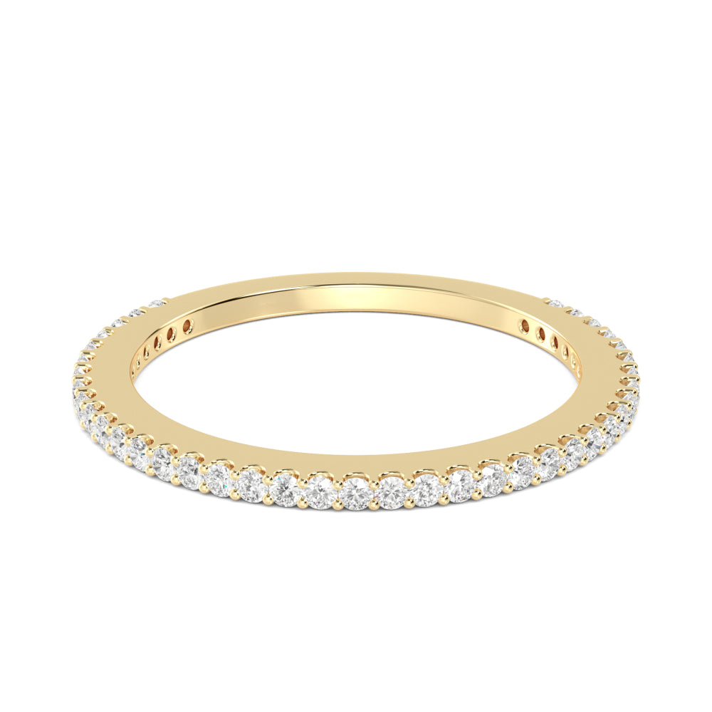 9K Yellow Gold Lab Grown Diamond Stackable Ring 0.23 ctw R56957