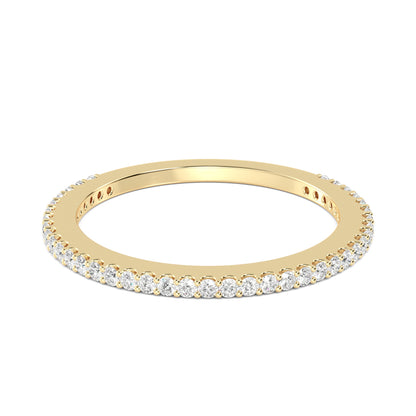 9K Yellow Gold Lab Grown Diamond Stackable Ring 0.23 ctw R56957