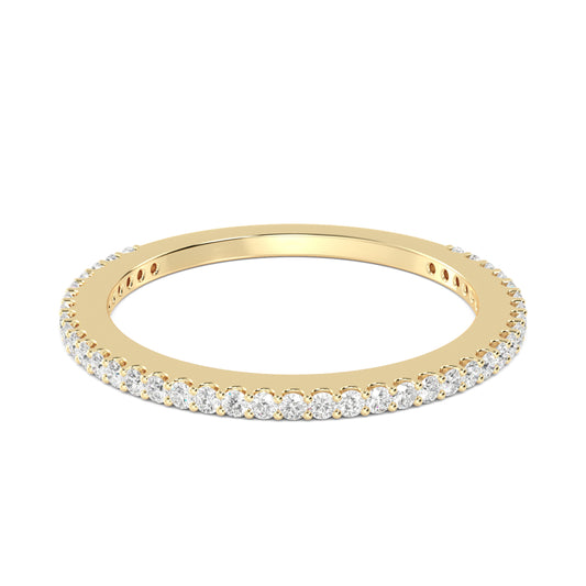 9K Yellow Gold Lab Grown Diamond Stackable Ring 0.23 ctw R56957