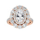 10K Rose Gold Lab Grown Diamond Engagement Ring 3.94 ctw R57105OV-2